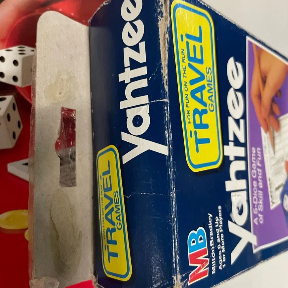 Yahtzee Classic Board Game - Red & Yellow Box & Travel Yahtzee - Picture 7 of 7